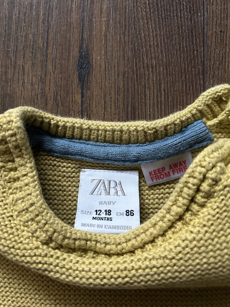 Sweter 3 szt. Zara H&M rozmiar 86