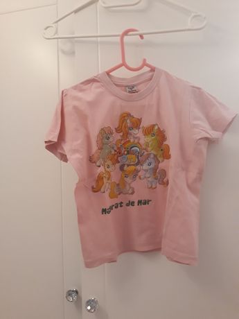 Różowa koszulka bluzka z konikami pony dla dziewczynki r. 116/122, 6 l