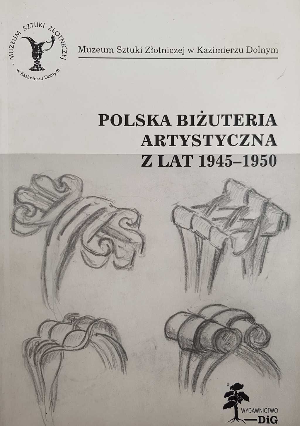 Naszyjnik z krzyżem - Polska Biżuteria Artystyczna z lat 1945 - 50