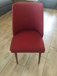 Krzesło czerwone 3 szt, ładna tapicerka