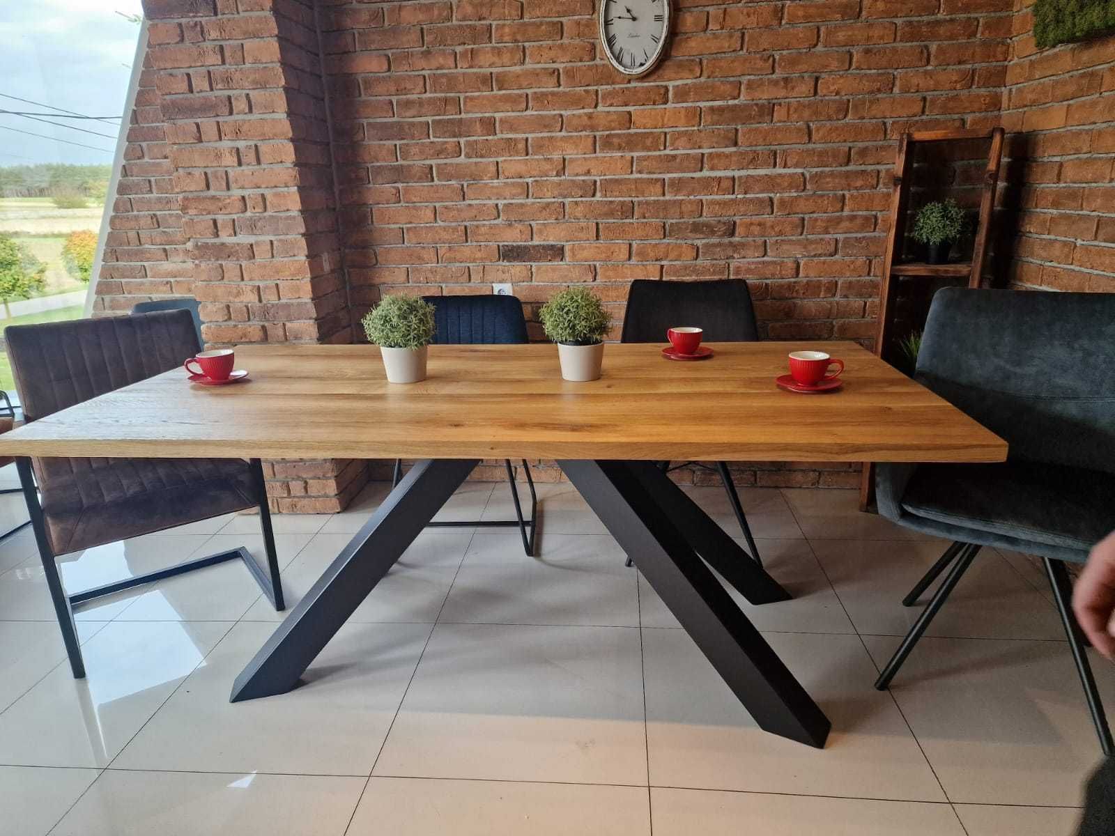 stół dębowy 230x100 lity dąb producent dostępny od ręki