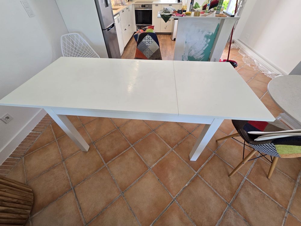 Mesa extensível branca Laneberg Ikea