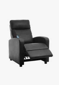 Fotel masujący, z masażem, JYSK, czarny