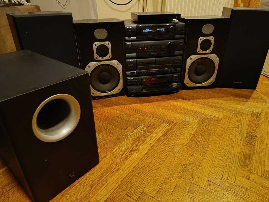 Dużą wieża muzyczna HI FI Sony, Tonsil, Technics, Canton