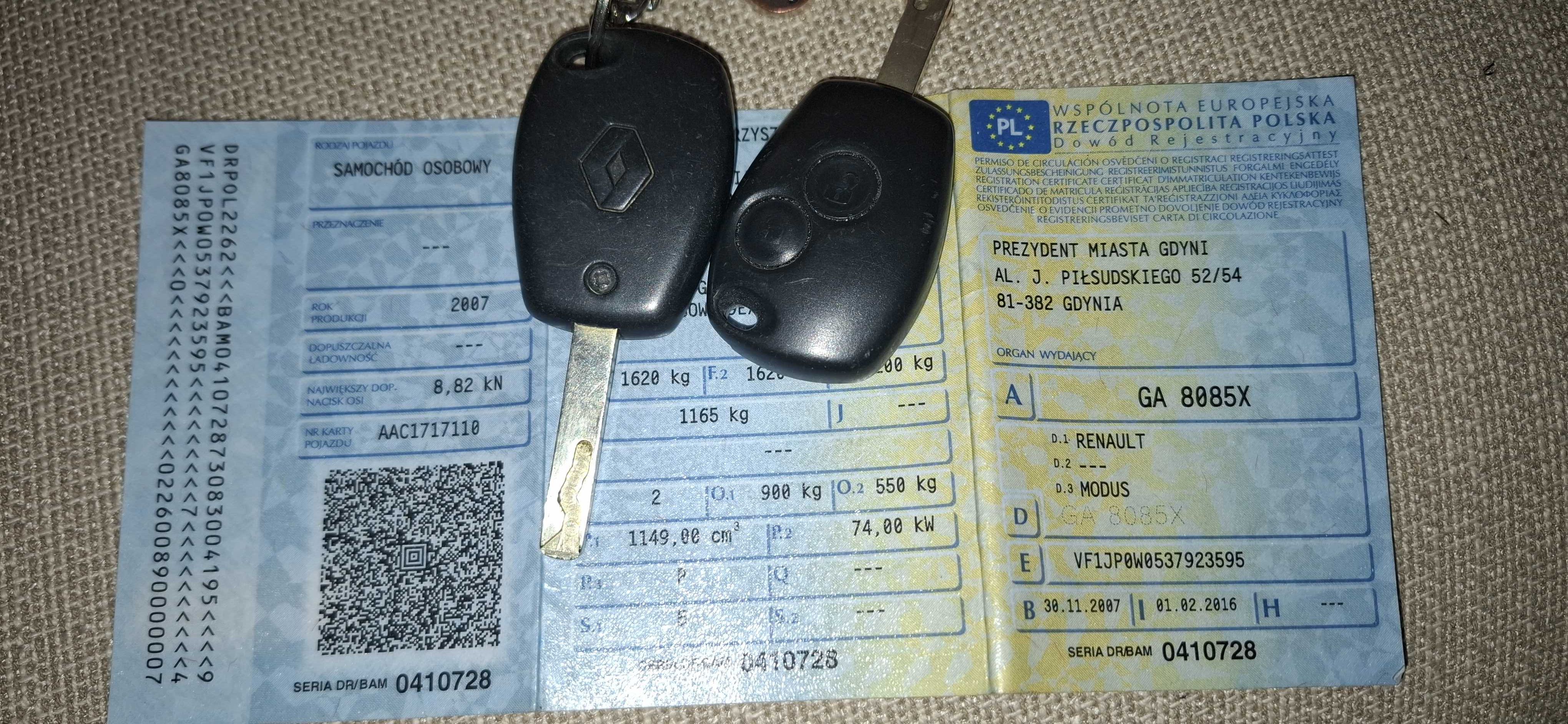 Sprzedam Renault Modus