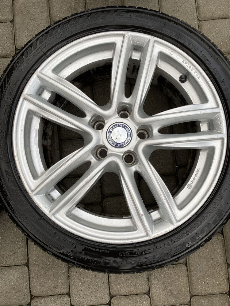 Alufelgi 5x112 17 cali Mercedes C klass E klass opony 225/45/17