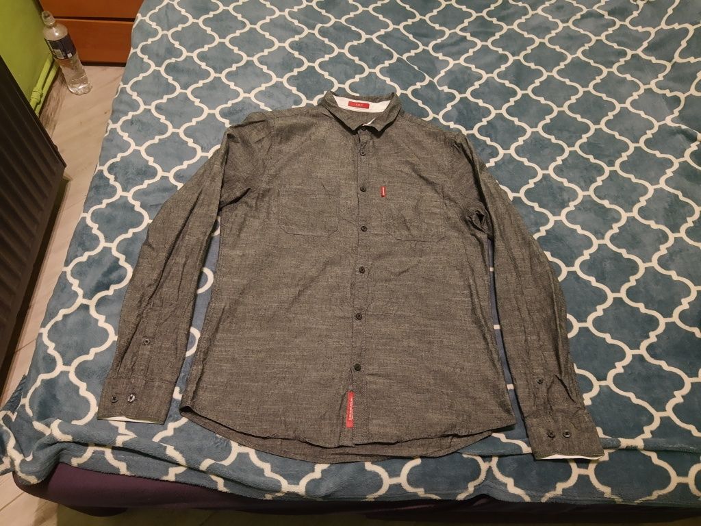 Koszula męska z długim rękawem Slim Fit L