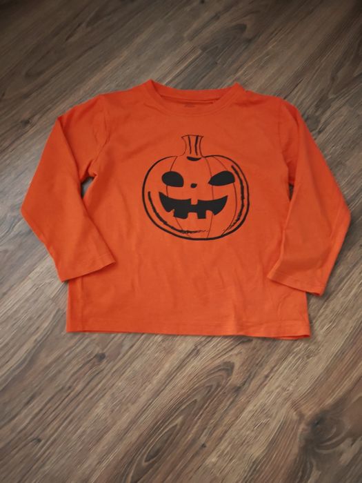 Bluzka r. 116 dynia halloween bluza pomarańczowa bal dyni