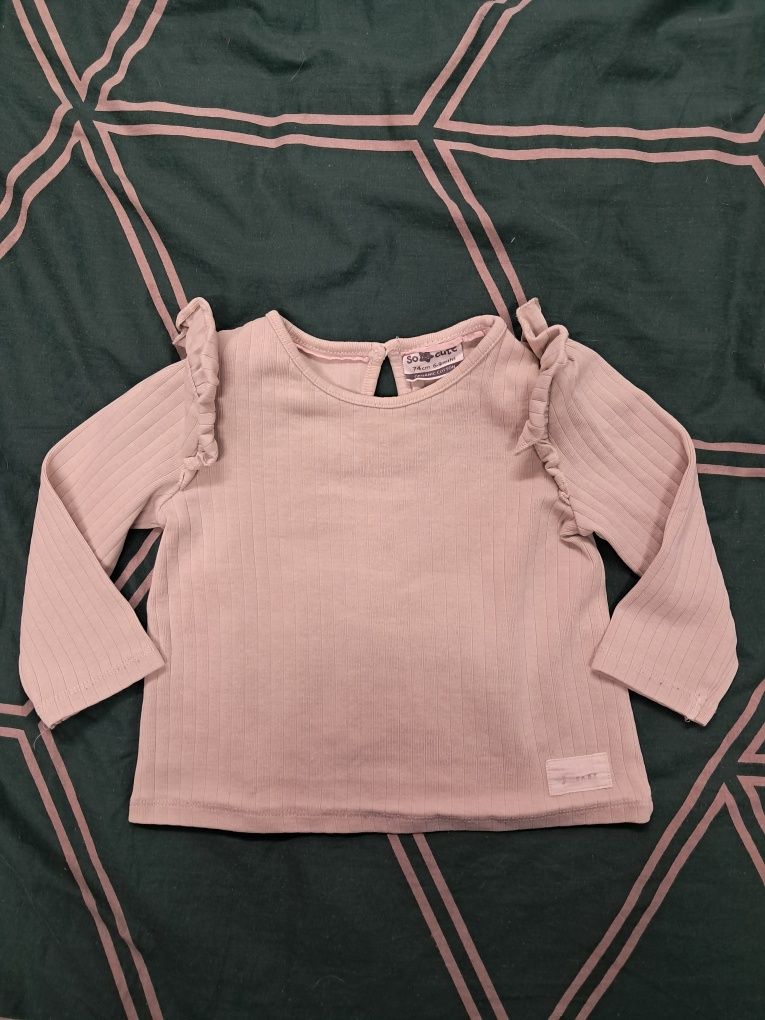 Bluzka koszulka T-shirt z długim rękawem 74 cm So Cute