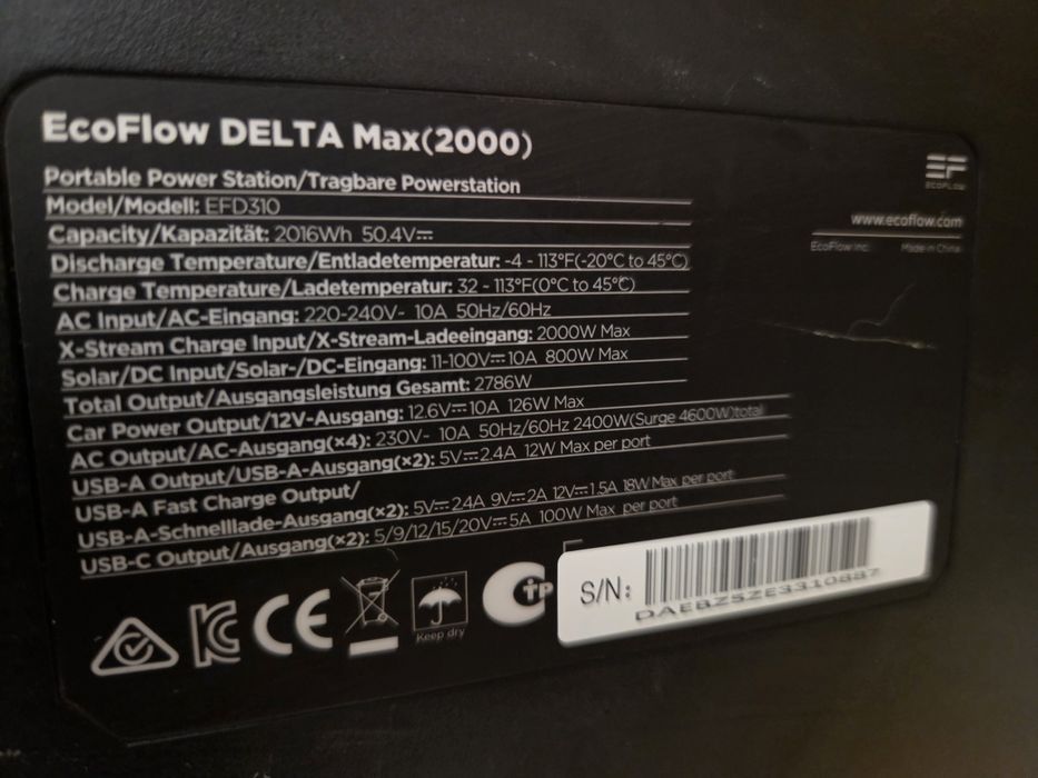 Зарядні станції EcoFlow Delta Max 2000 (2016Вт*год)