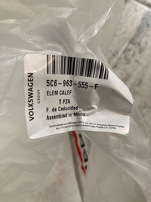 Подогрев сиденья volkswagen audi skoda Jetta 2012-18USA 5C6-963-555-F