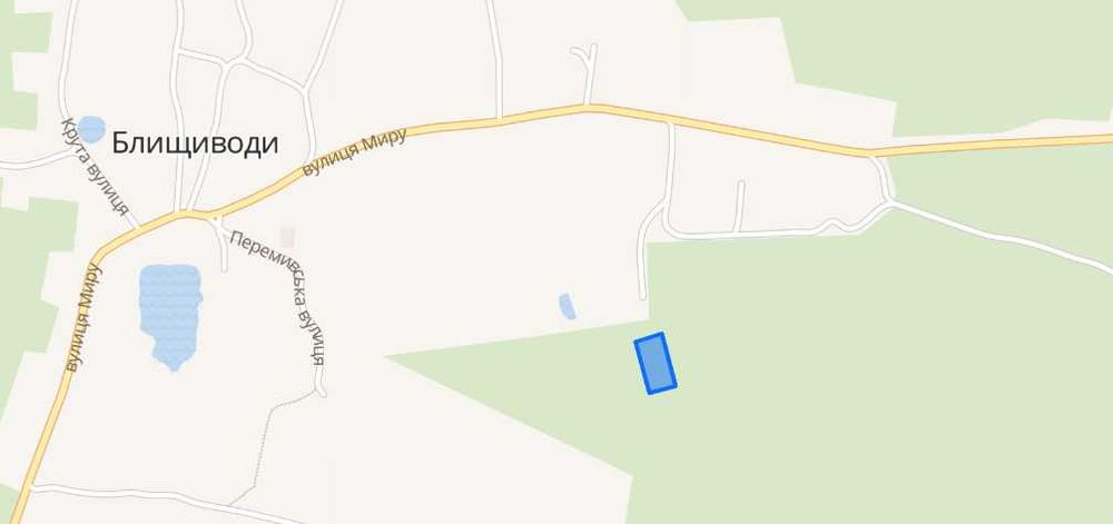 Земля/Земельна ділянка Блищиводи