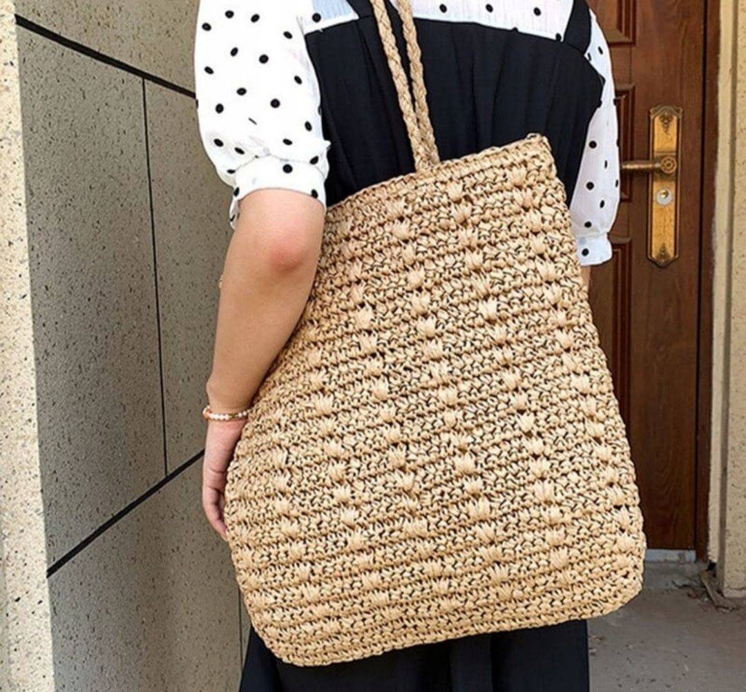 Torebka Boho shopper  zapinana na zamek nowa