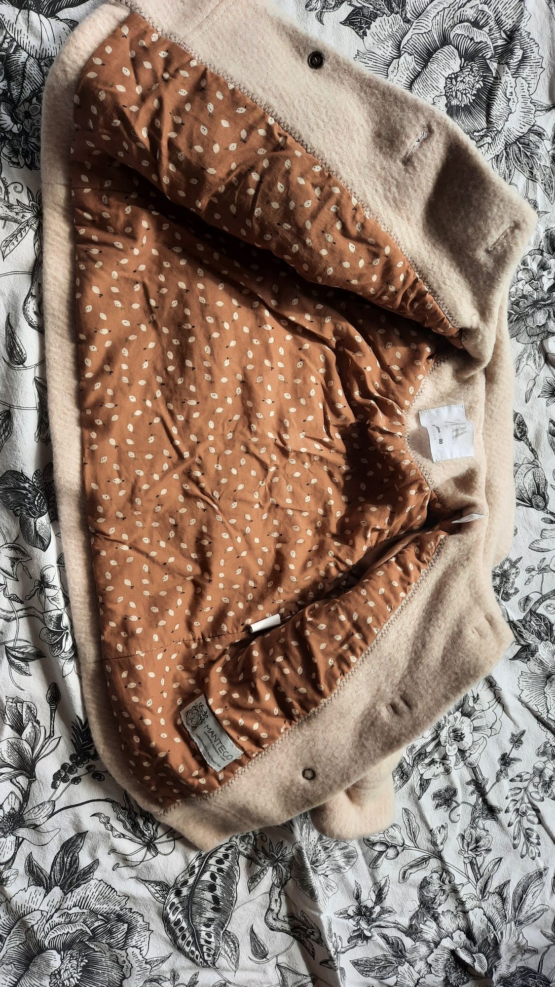 Płaszczyk Zara roz. 80 chrzest