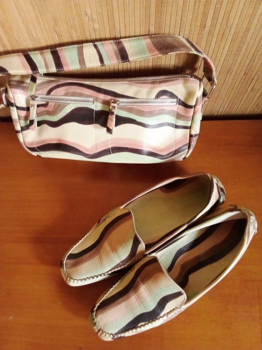 Кожаная сумка STUDIO POLLINI