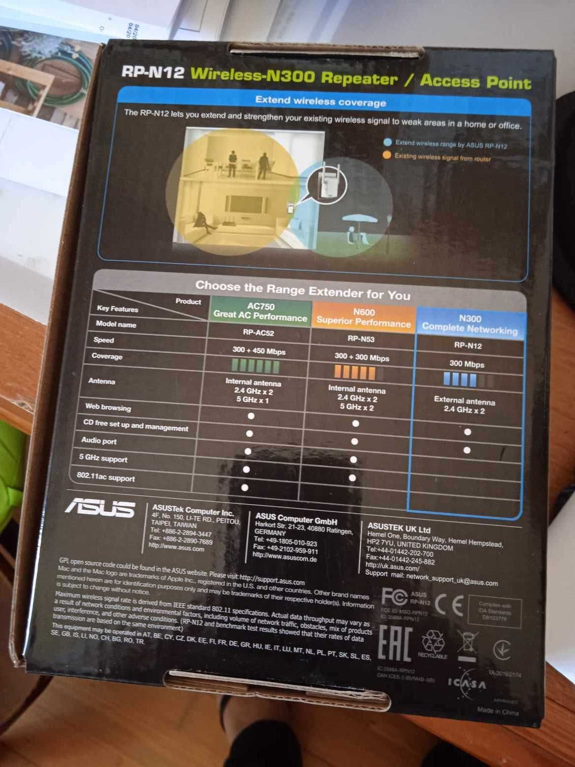 RP-N12 Wireless-N300 Repeater/Access Point