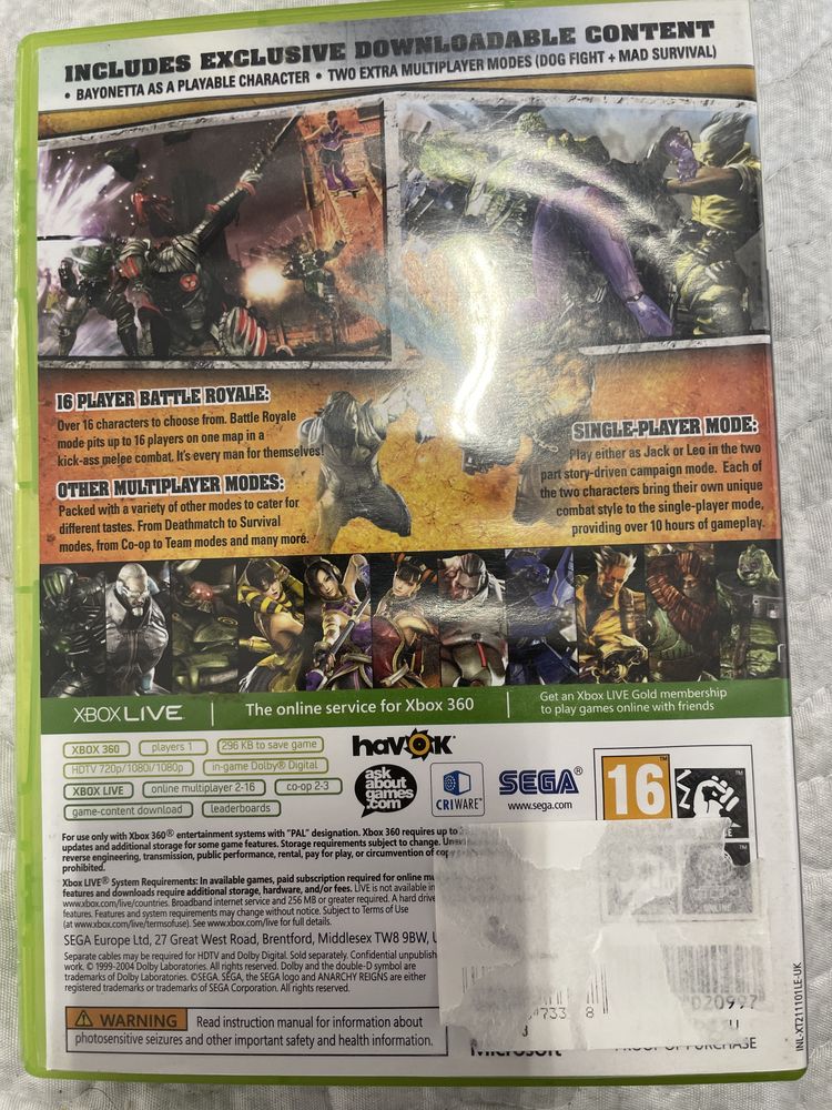 Anarchy Reigns - Xbox 360
