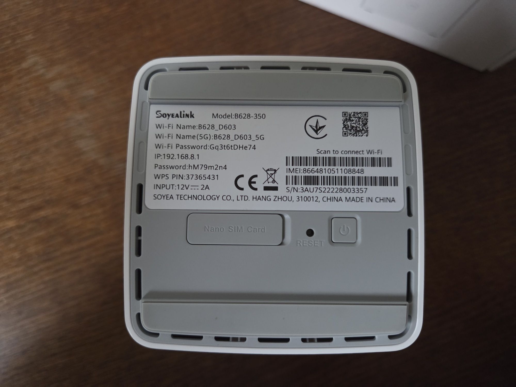 Router soyealink b628-350 gniazdo sim LTE cat.12 4G+ wifi 2.4/5ghz
