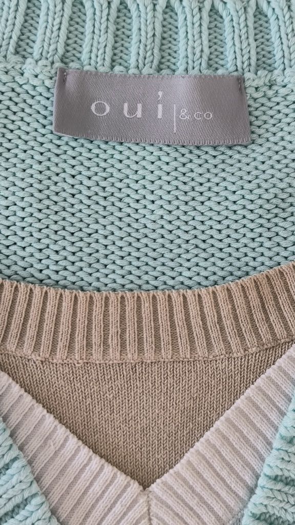 Błękitno pastelowy sweter Oui, r. M/L