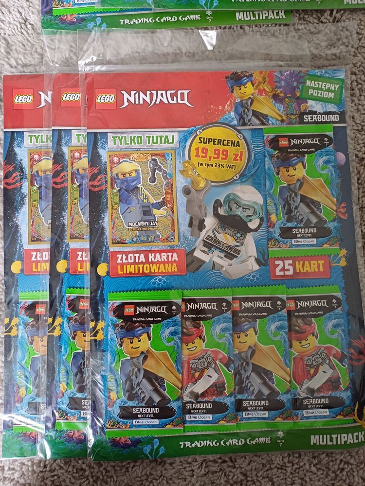 Karty Lego Ninjago 25szt plus jedna złota NOWE