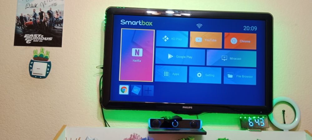 Телевізор Philips 43"  42pfl5604H/12+ смарт приставка