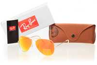 Сонцезахисні окуляри Ray Ban 3026D-orange захист UV400 + футляр