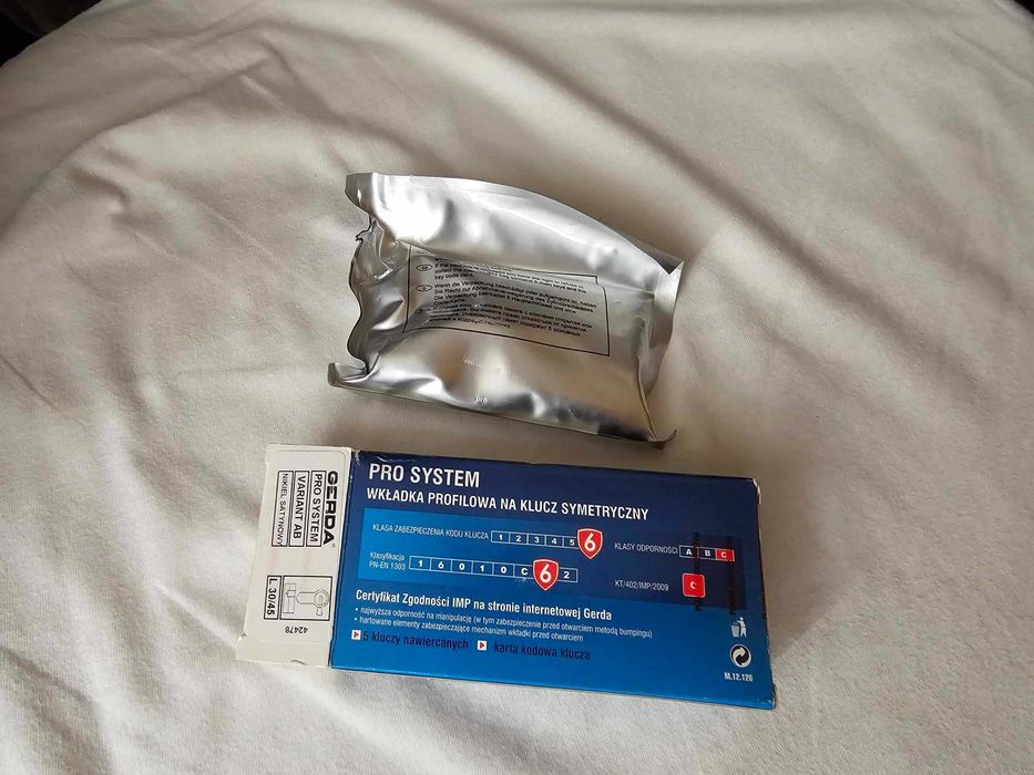 WKŁADKA drzwiowa Gerda PRO SYSTEM AB L 30/45 NIKIEL satynowy