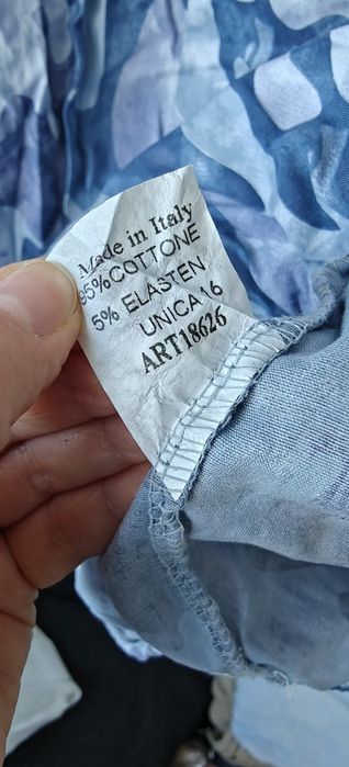 Niebieska kurtka parka przejściowa bawełniana oversize