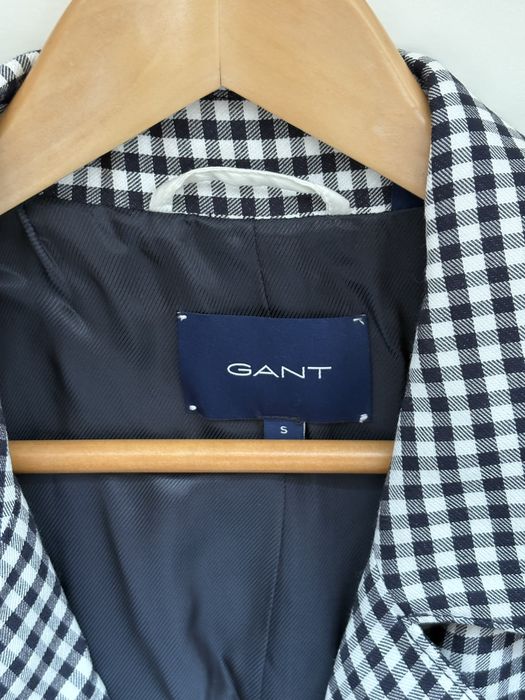 Sobretudo Xadrez Branco e Preto GANT para mulher (S)