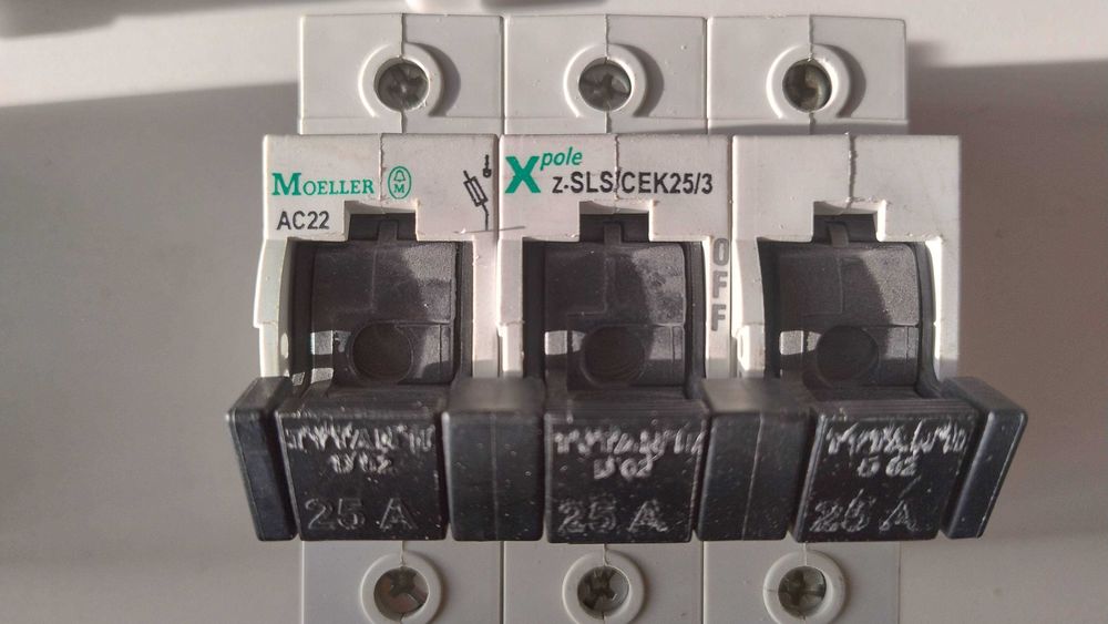 Rozłącznik bezpiecznikowy modułowy 3x25A 3x63A