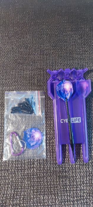 Дротики для дартсу Cyee Life 3 шт. з м'якими наконечниками  та боксом