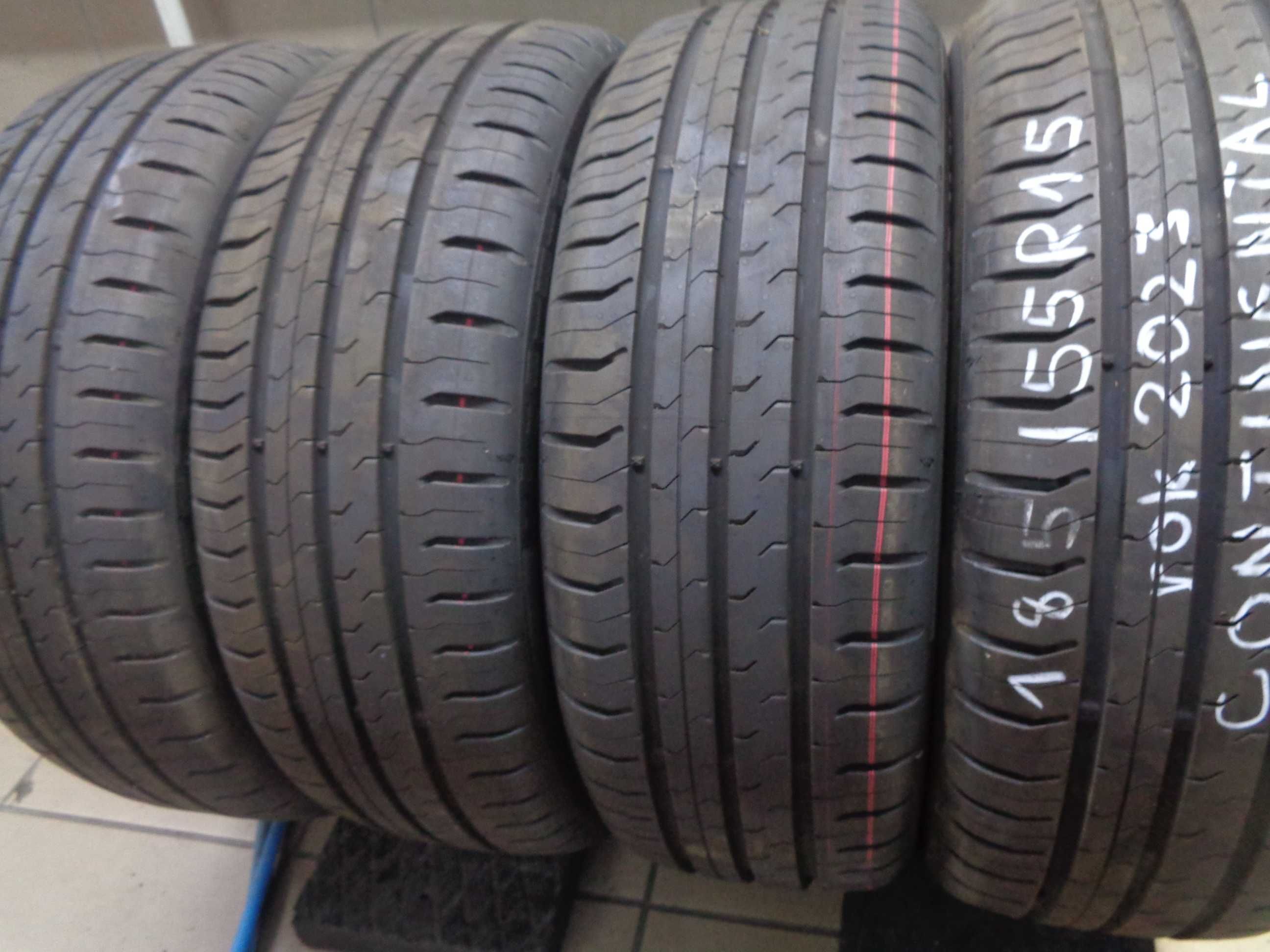 4x JAK NOWE 185/55R15 H XL , Continental EcoContact 5 ,r.2022 , Letnie