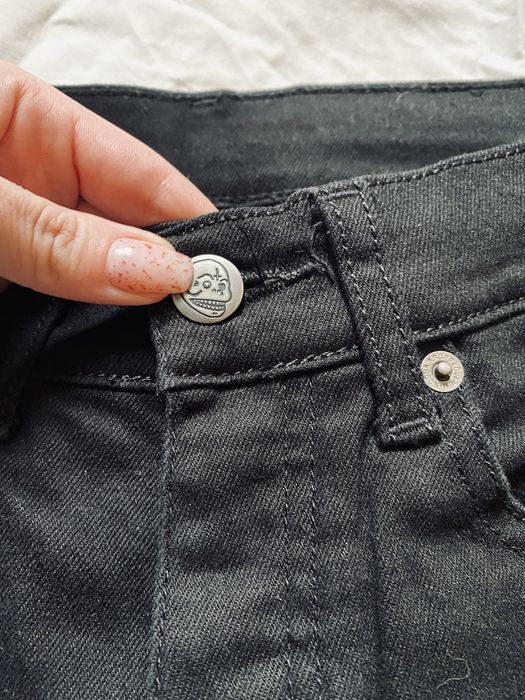 черные джинсы cheap monday, узкие 100% котон