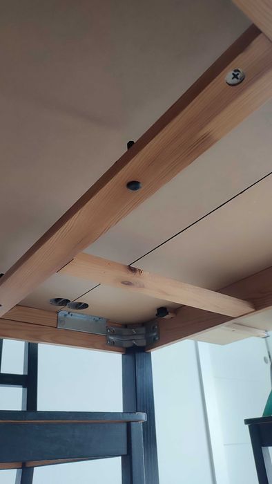 Mesa extensível Bjursta + cadeiras