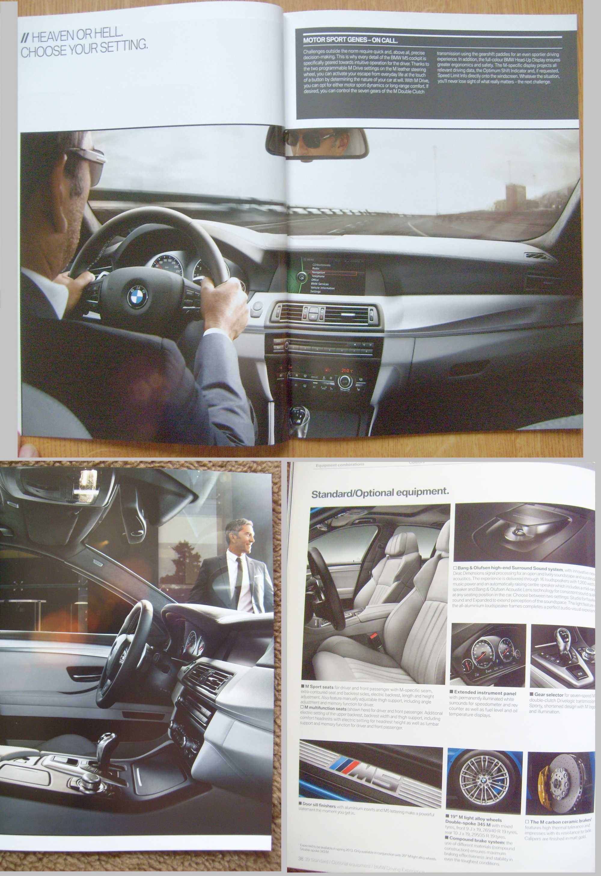 BMW M5 ( F10 ) M-POWER 2012 / *obszerny prospekt 46 str. stan BDB