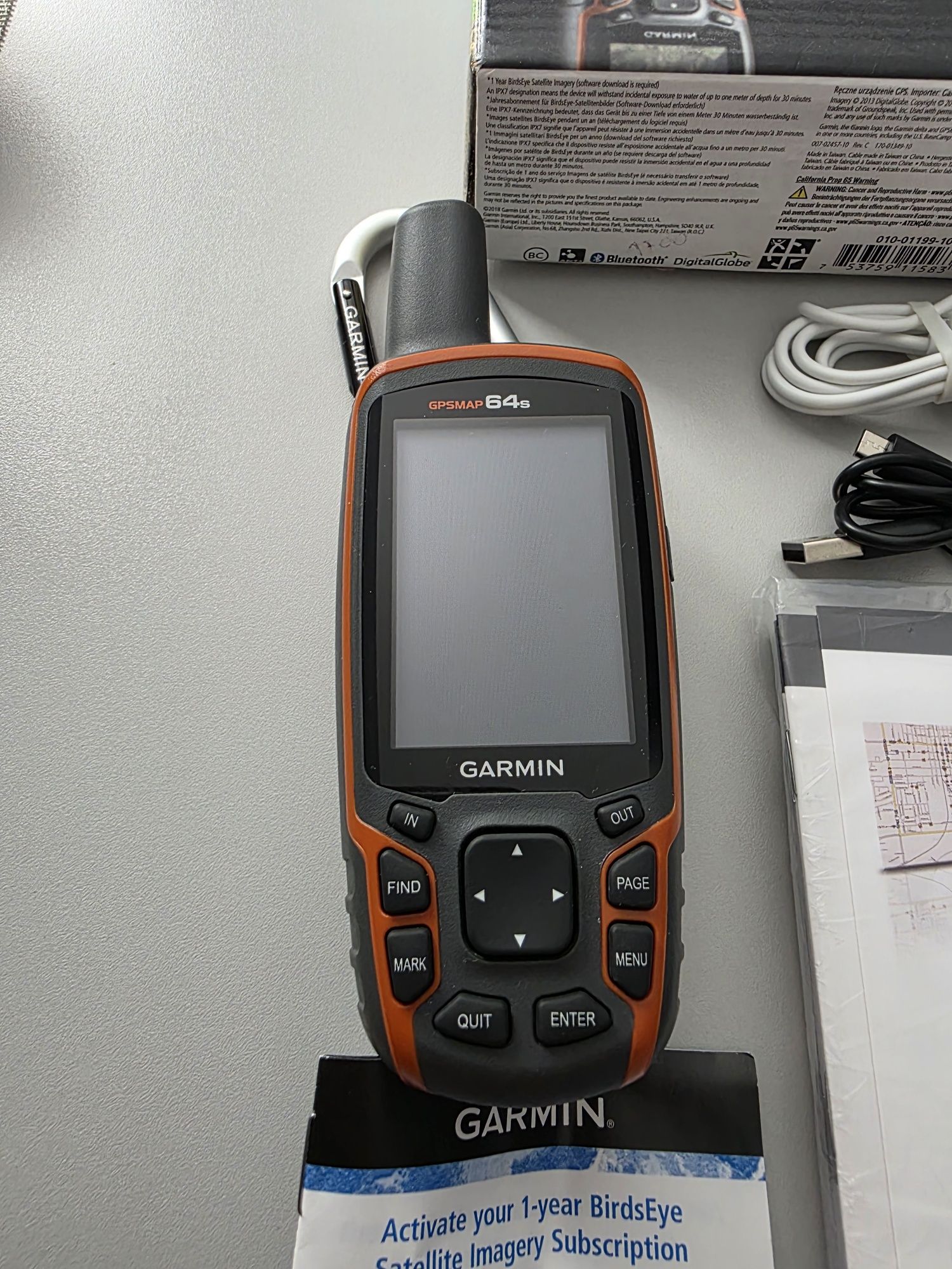 Туристичний GPS-навігатор Garmin GPSMAP 64s, Bluetooth і ANT+, карта У