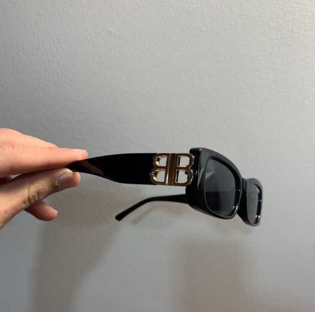 Óculos de sol Balenciaga (Branco/Preto)