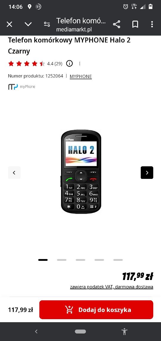 Telefon dla seniora - Pl menu jak nowy