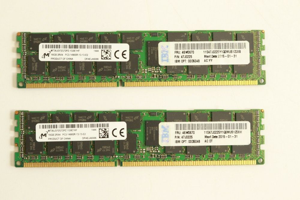 Серверна 16Gb DDR3 PC3-12800R  1600MHz / PC3-14900R  1866MHz ECC REG