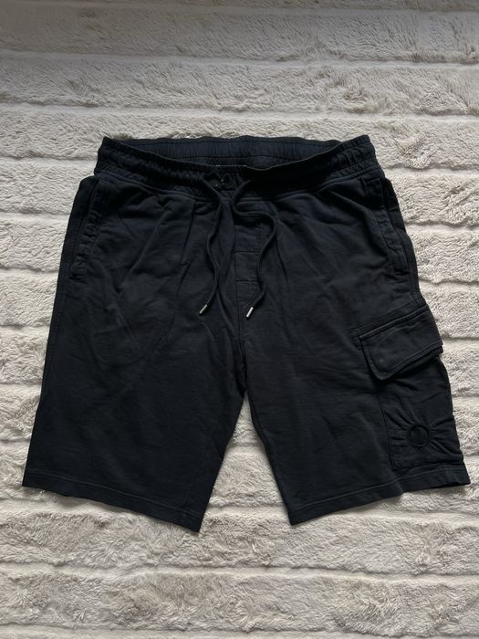 C.P. Company (M) шорты мужские бермуды карго черные оригинал хлопок