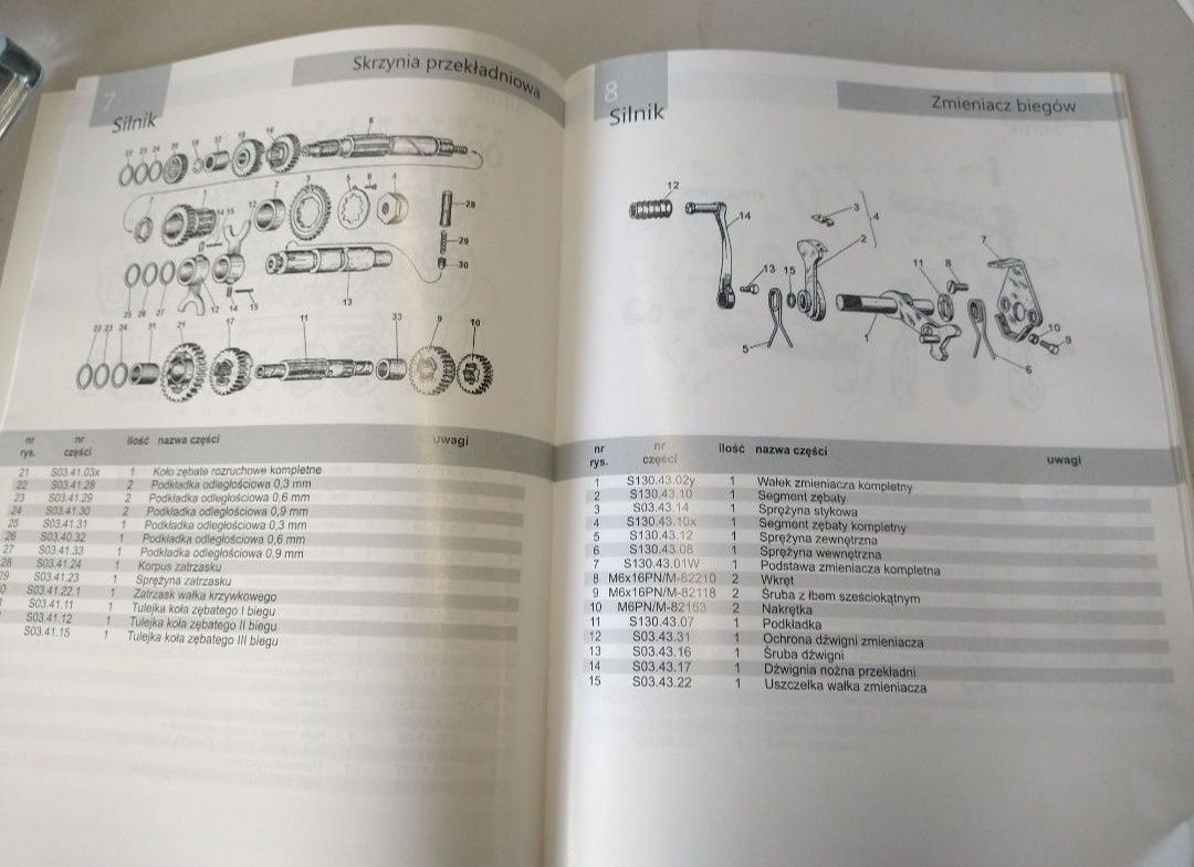 Książka katalog części Junak M10