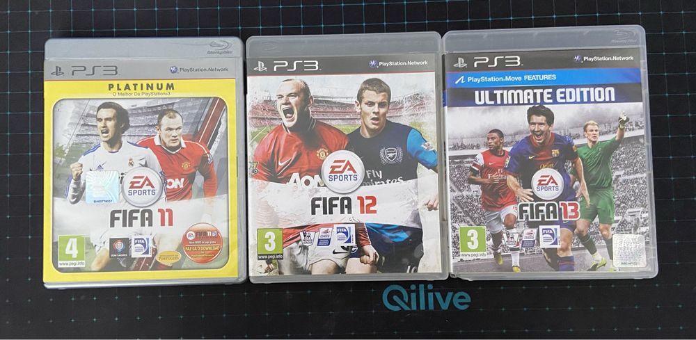 Pack Fifa 11, 12 e 13 para ps3