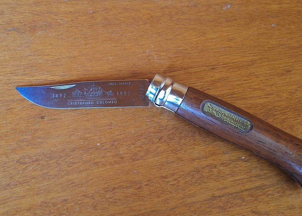Canivete Opinel Nr. 8 Cristoforo (Cristovão) Colombo 1492/1992