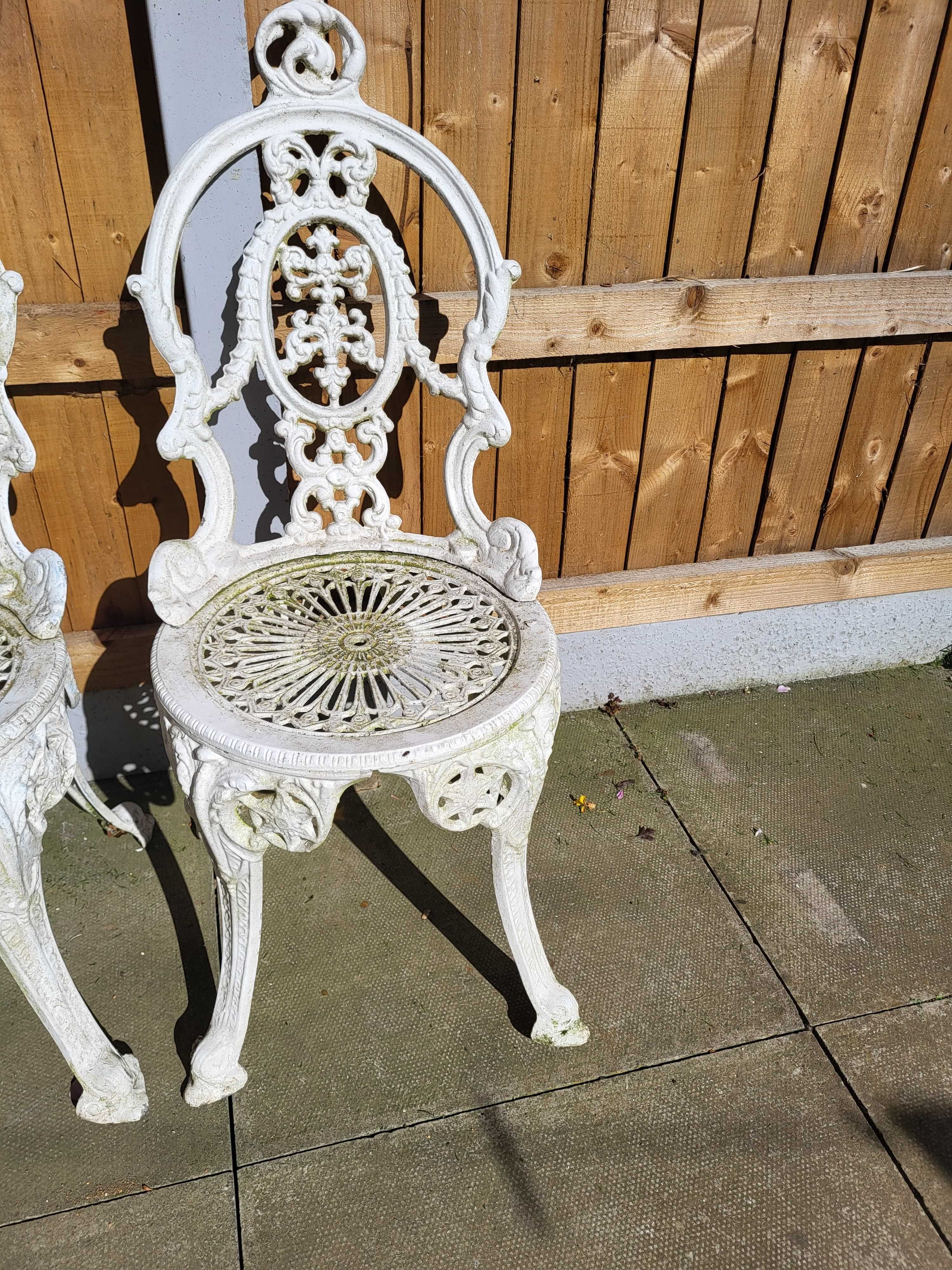 Komplet całorocznych aluminiowych mebli ogrodowych Barokowy styl