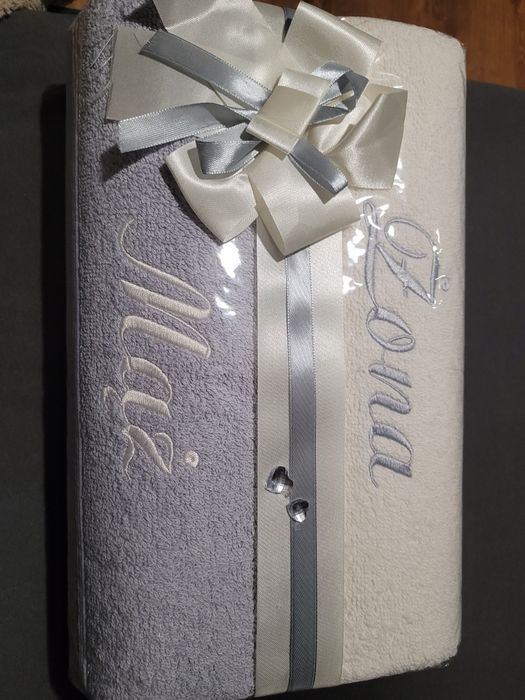 Nowe reczniki mąż żona 2szt