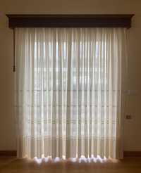 Cortinas Beges e Sanefas