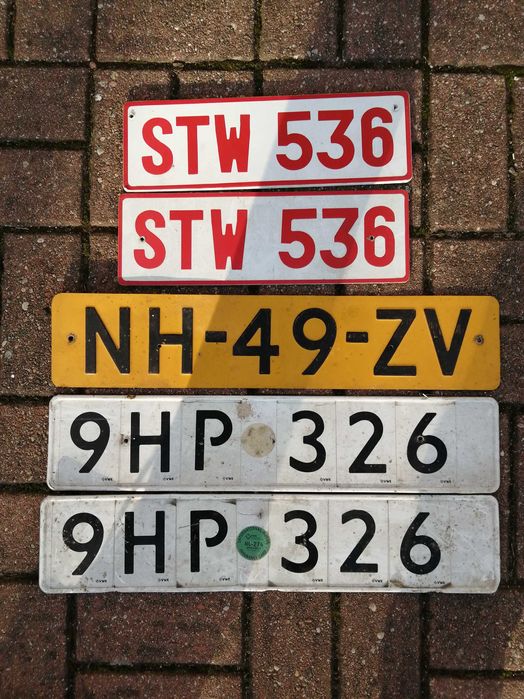 Tablice rejestracyjne do celów kolekcjonerskich