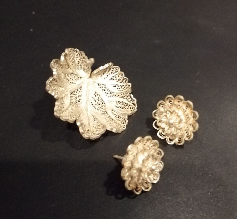 Conjunto em Prata filigrana