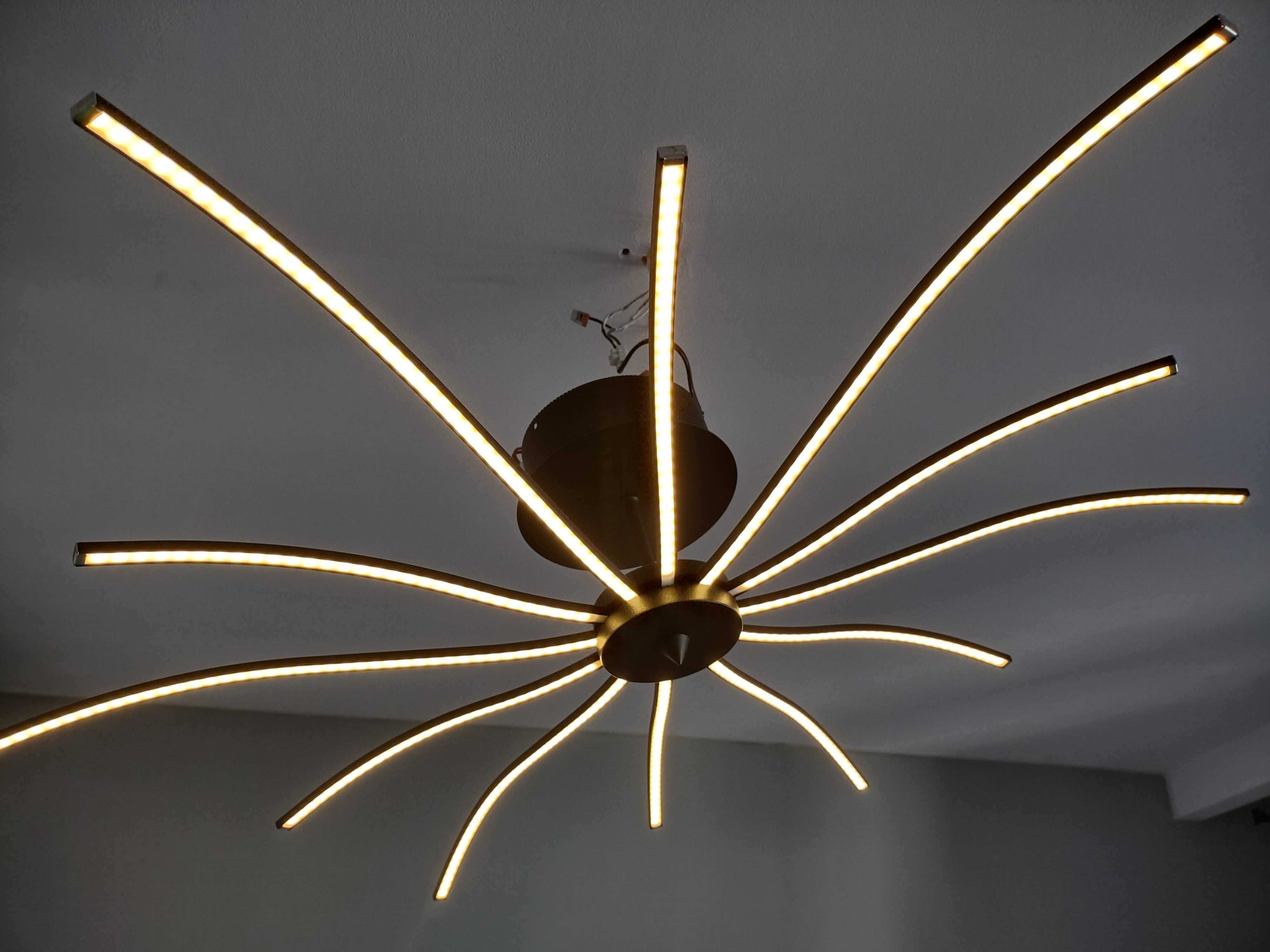 Lis lighting lampa pająk wraz z 2 kinkietami led