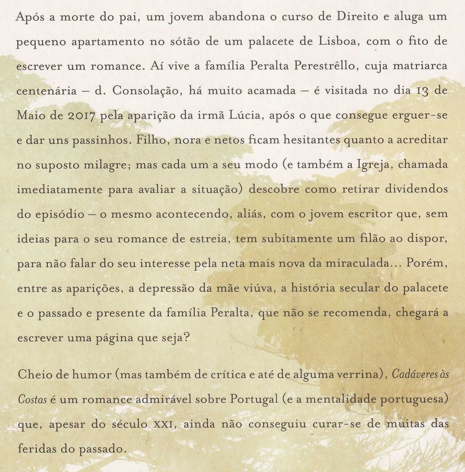Livro Cadáveres às Costas de Miguel Real [Portes Grátis]